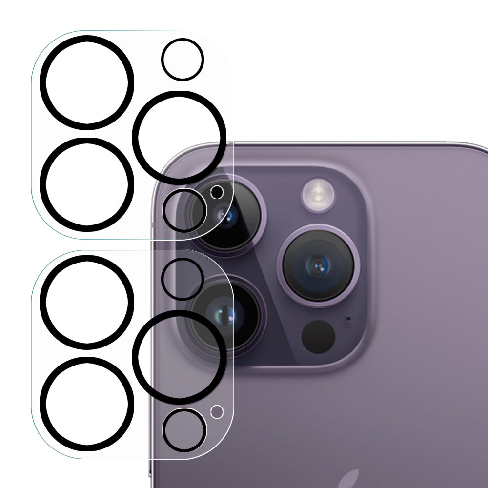 NORTHJO 2PCS for iPhone 14 Pro/14 Pro Max 3D Integrated Tempered Glass Lens Film (For Large Lens Cutout Phone Case) NORTHJO 2PCS for iPhone 14 Pro/14 Pro Max 3D Integrated Tempered Glass Lens Film (For Large Lens Cutout Phone Case)